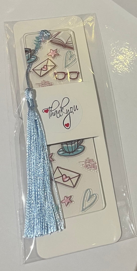Cup of Coffee - Handmade Bookmark with Tassel