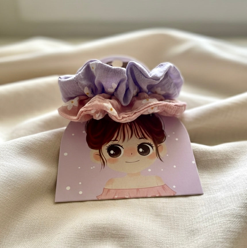 Scrunchie - Pink&Purple, Blue&Purple