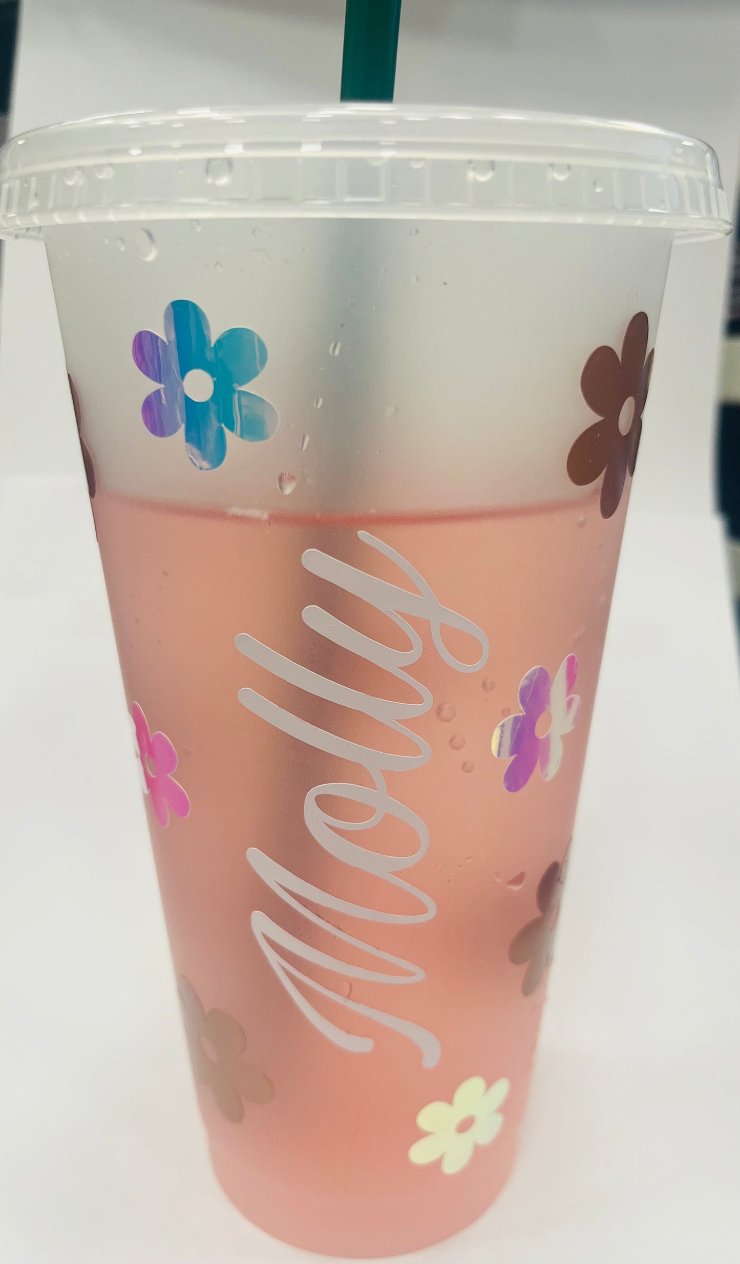 Cold Tumbler Flowers
