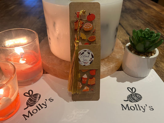 Bookmark Cinnamon Bun - Handmade Bookmark with Tassel