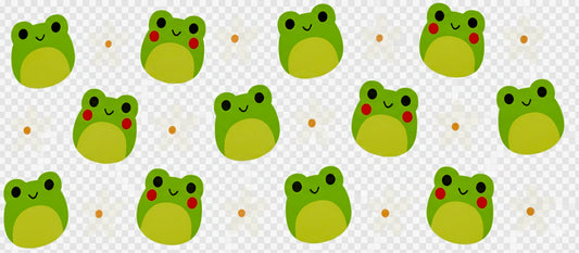 Glass Tumbler  - Frog & Daisy
