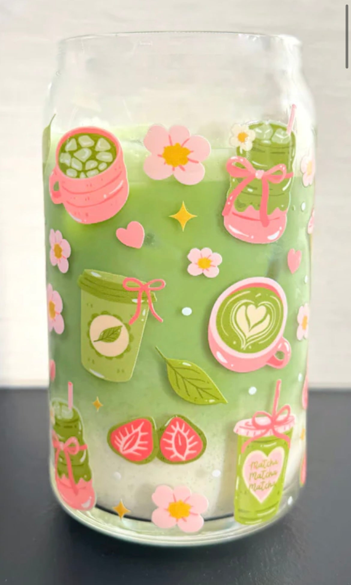 Glass Tumbler Matcha - Healthy Lifestyle Drinkware