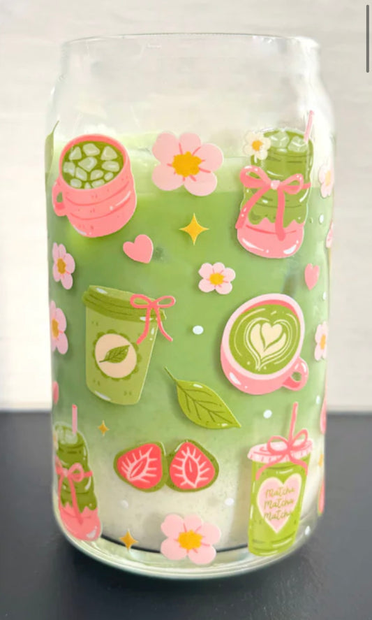 Glass Tumbler Matcha - Healthy Lifestyle Drinkware