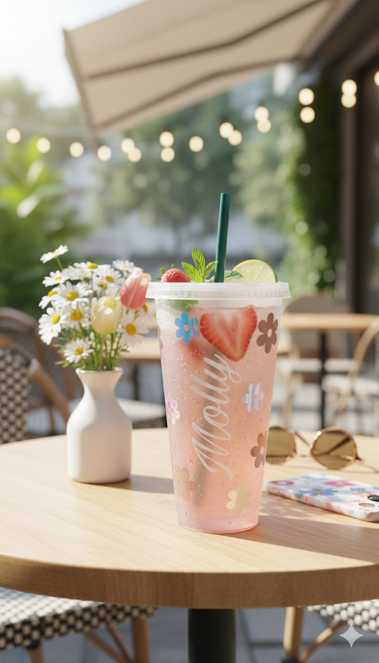 Cold Tumbler Flowers