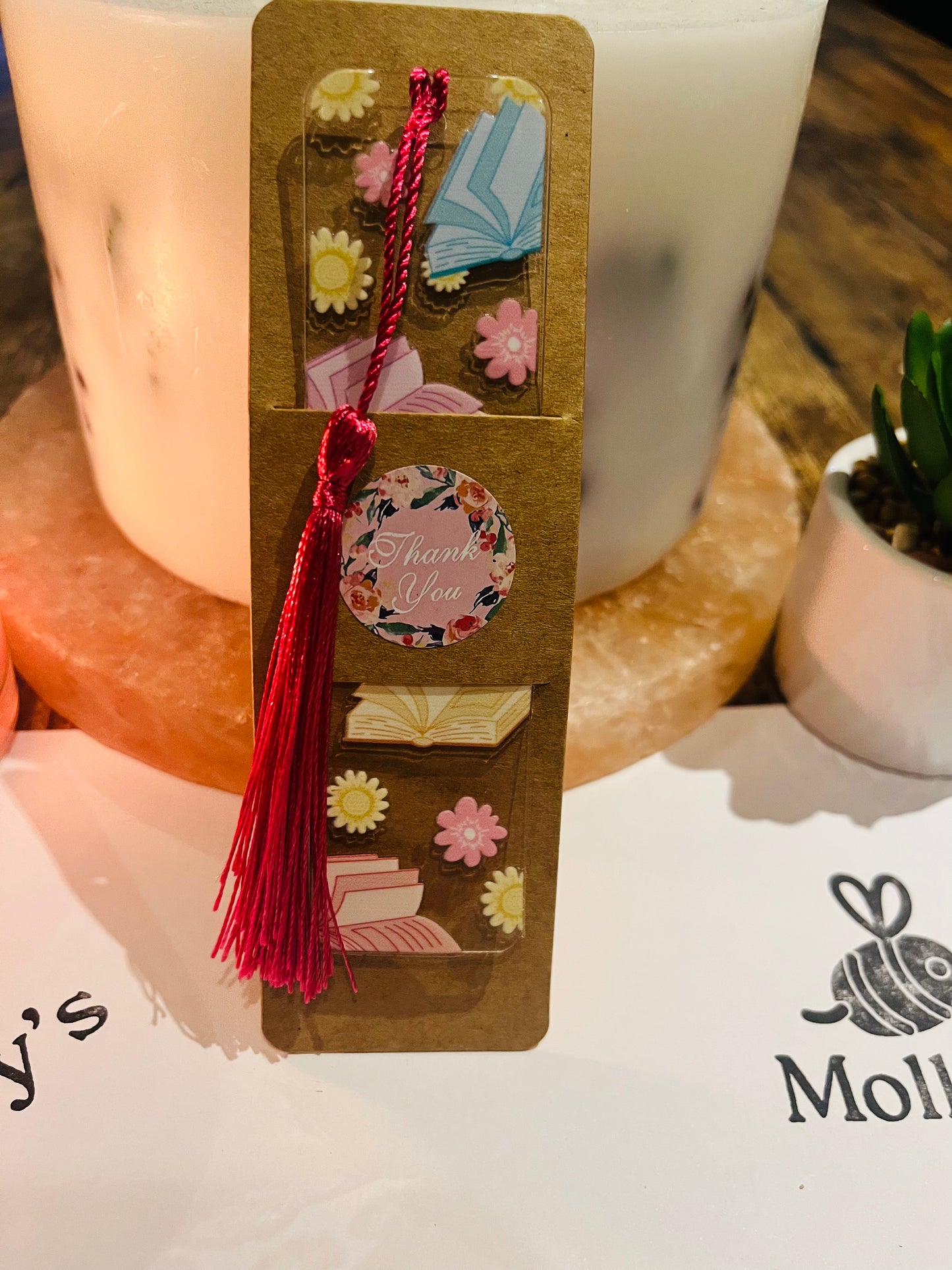Bookmark Book - Handmade Bookmark with Tassel